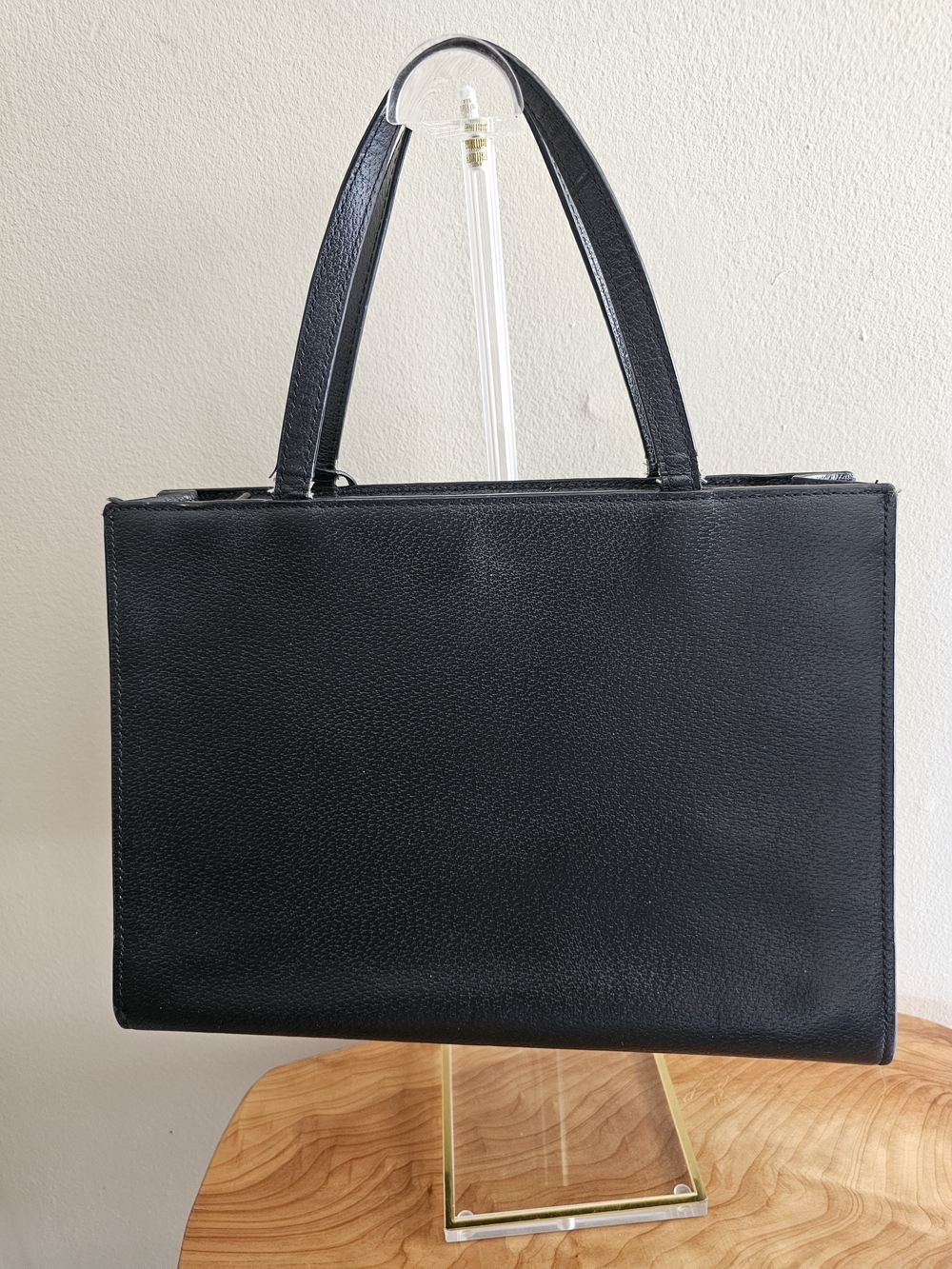 kate spade New York Black Leather Structured Tote - Picture 5 of 7